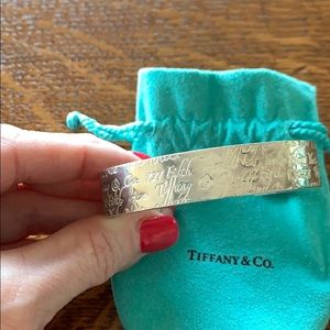 Tiffany cuff bracelet in pouch